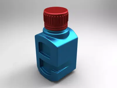 Toner Bottle Free 3D model