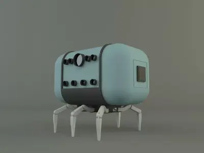 spacecraft transport cabin 3D model