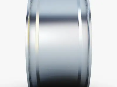 Style 215 wheel silver Mid Poly Low-poly 3D model