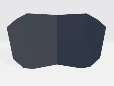 Military Velcro Plexus Top Low-poly 3D model