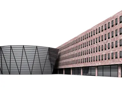 The Central Library Dortmund - 3D Building Models 3D model