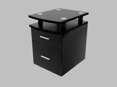 Storage cabinet with two drawers Free 3D model
