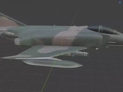jet f4 Low-poly 3D model