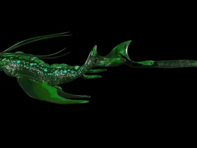 Deep Sea Fish Free low-poly 3D model