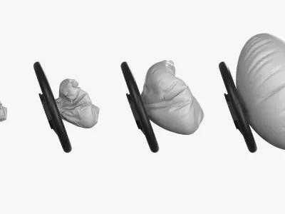 Driver Airbag Animated 3D model