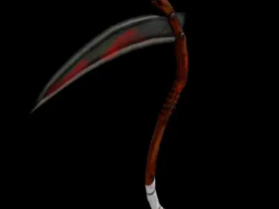 Scythe LowPoly sacrificial Free low-poly 3D model