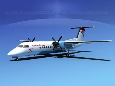 DeHavilland DHC-8-Q300 Austrian Arrows 3D model