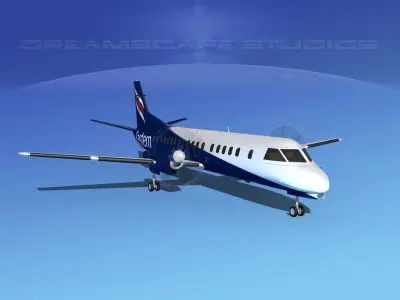 SAAB 2000 Eastern Airways 3D model