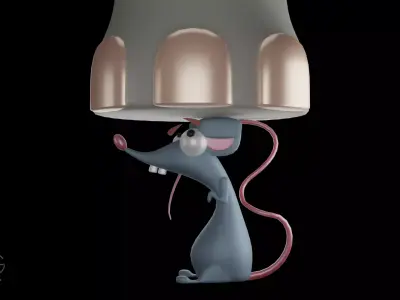 Mouse lamp 3D model