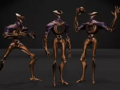 Arcane Alien Low-poly 3D model