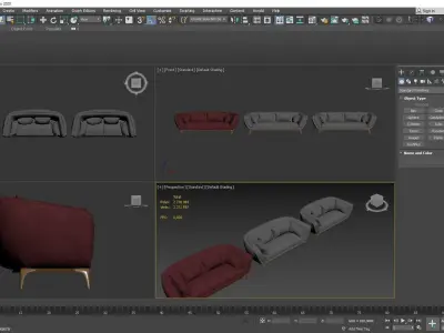Monemtum sofa Free 3D model