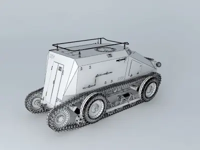 SD.KFZ.254 - Saurer RK7 3D model