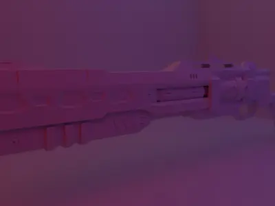 Sci-Fi revolver 3D model