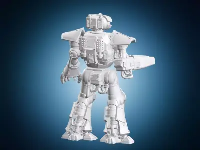 Titan Machine War Miniature 3D print model