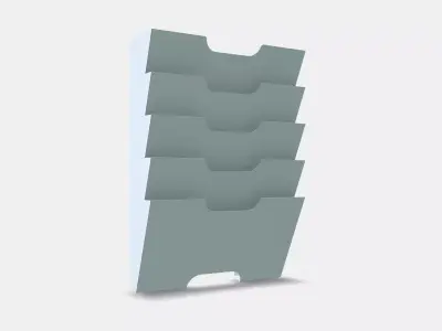 KVISSLE Wall magazine rack Low-poly 3D model