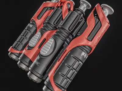 Sci-fi  Injection Medical Device  Low-poly 3D model