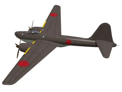 Tachikawa Ki74 Patsy 3D model