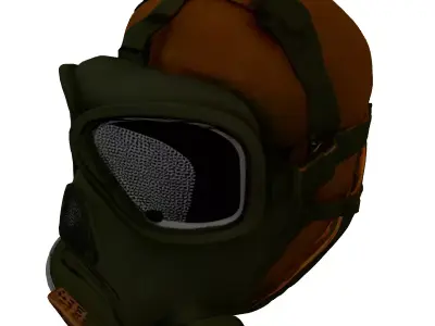 Realistic Military Gas Mask Model 3D model