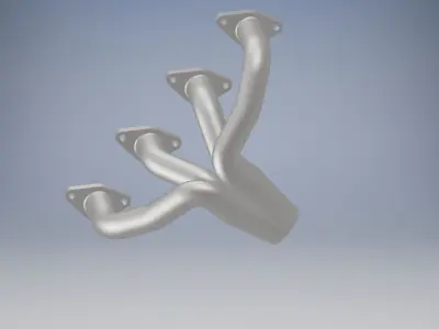 car exhaust system 3D model