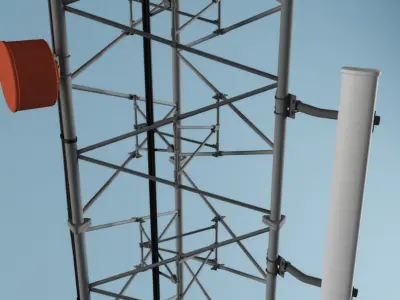 Telecommunication Towers collection 3D model