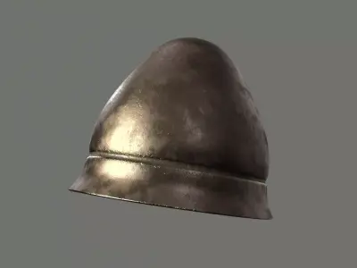Pilos helmet - Greek Helmet Low-poly 3D model