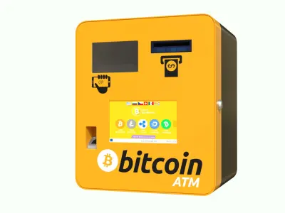 BTC Bitcoin ATM PBR 3D model