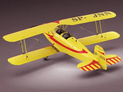 Bucker Bu131 Jungmann  Tatra T-131 3D model