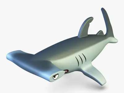 Hammerhead Shark v 1 3D model