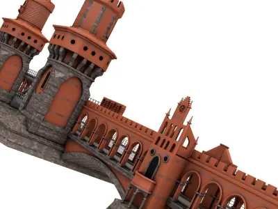 Oberbaum Bridge 3D model