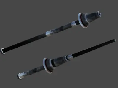 Reims1 two swords Low-poly 3D model