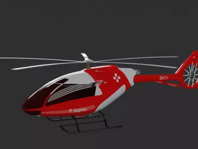 Kopter SH09 - The SWISS MADE HELICOPTER - 3D model