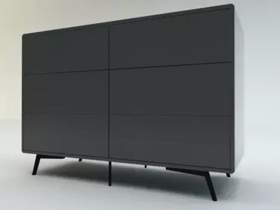 Fermo Double Dresser Free low-poly 3D model purchase