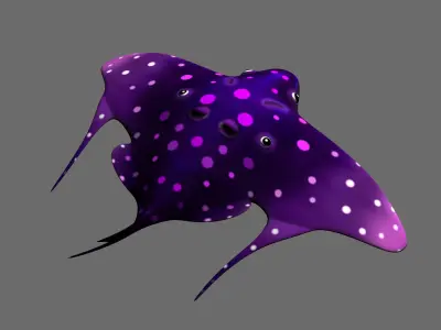 Cartoon Evil Fish 3D model