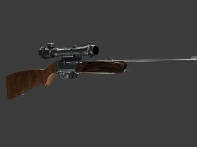 Remington Pump Action Shotgun 3D model