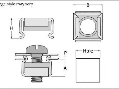 M6 Cage Nut 3D model