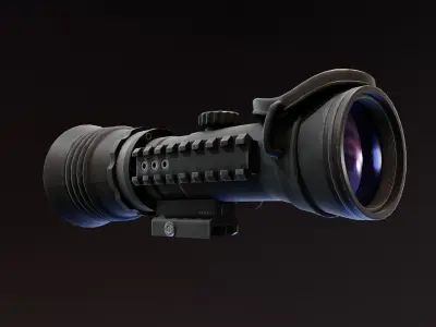 Nova A600 Night Vision Scope Low-poly 3D model