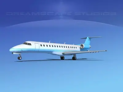 Embraer ERJ-140 Corporate 3 3D model