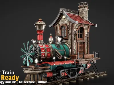 Fantasy Train 3D model