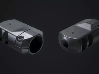 Muzzle Brake lobaev arms Low-poly 3D model