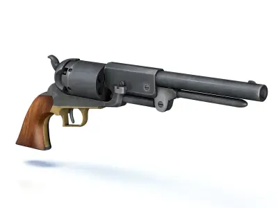 Colt Walker Revolver 3D model
