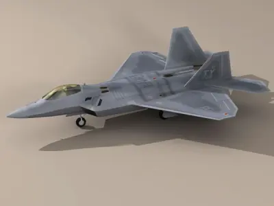 F22 raptor 3D model