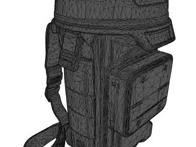 Tactical Insulated Hydration Container 3D model