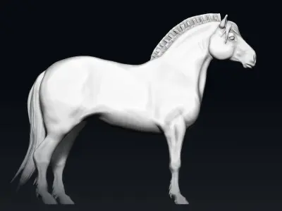 Fjord Pony Horse Free 3D print model