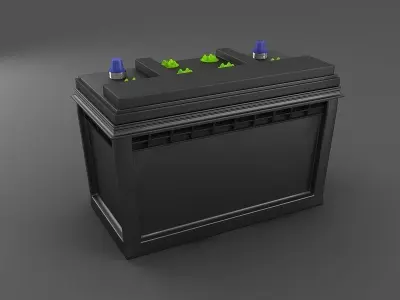 Lead-acid battery storage battery lithium battery 3D model