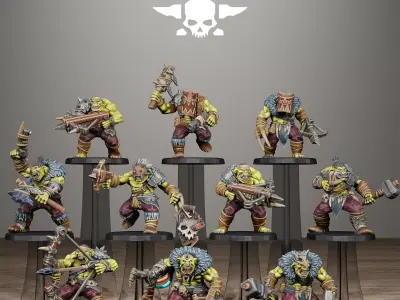 Orkaz Wild Squad 3D print model