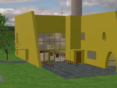 College Building Free 3D model