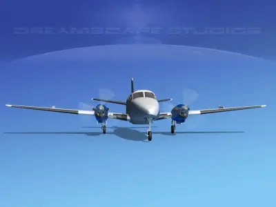 Beechcraft B99 Bar Harbor 3D model