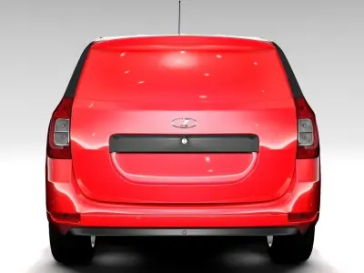 Lada Largus Furgon 2016 3D model