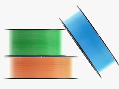 Fishing line on spool 3D model