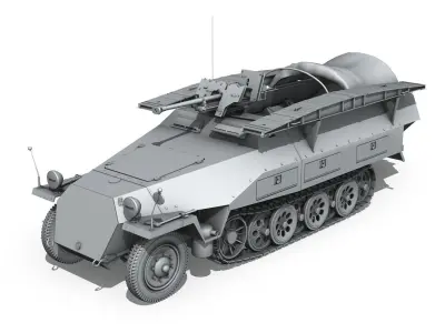 SDKFZ 251 7 Ausf D - Assault Engineer Vehicle 3D model